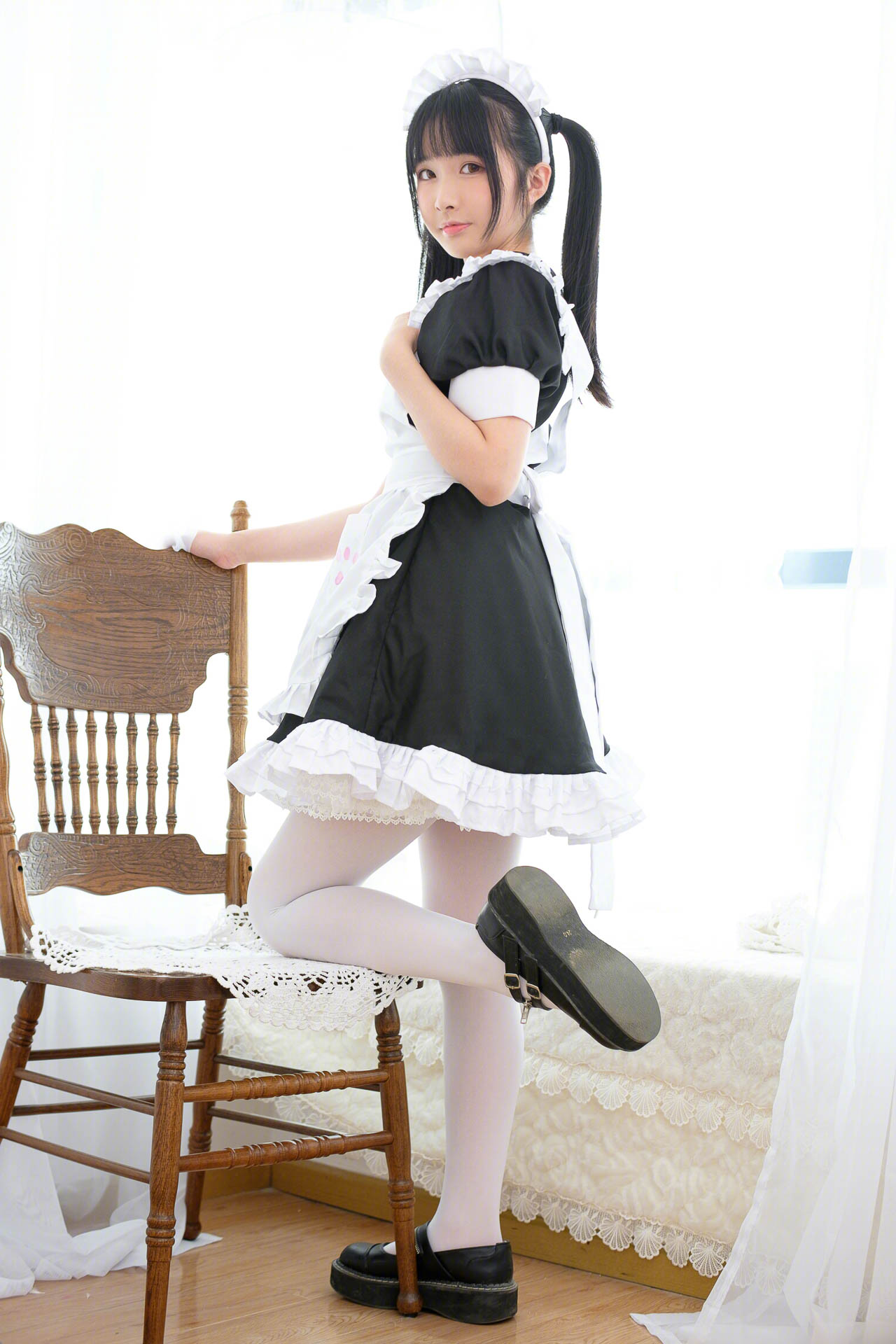 【SSR系列】森萝财团写真 SSR-007 双马尾学生妹室内女仆装写真 [71图-0视频-365MB] 第4张