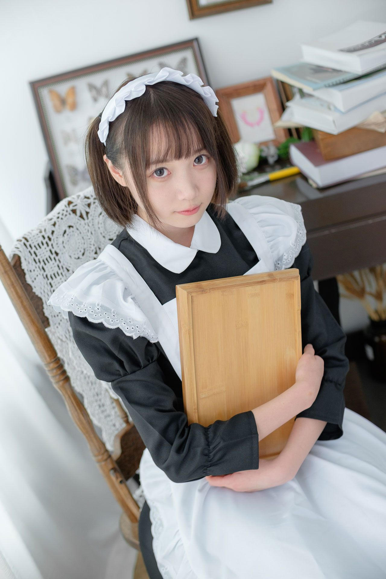 【SSR系列】森萝财团写真 SSR-005 优雅白丝袜女仆装[85图-0视频-476MB] 第1张